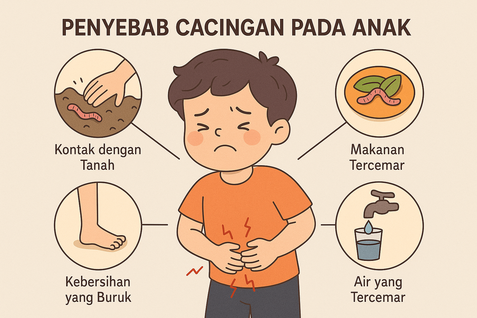 Penyebab cacingan